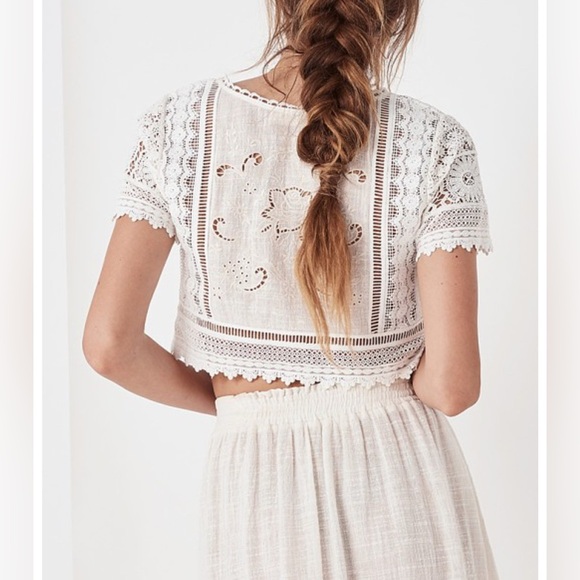 Spell and the Gypsy collective design Abigail Lace Crop Top EUC - Picture 4 of 16